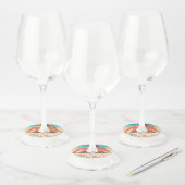 Upload uw foto Wijn Glas Labels Aangepaste Tekst N (Set)