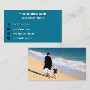 Upload uw foto Zakelijke kaarten Voorbeeld Tekst t Visitekaartje