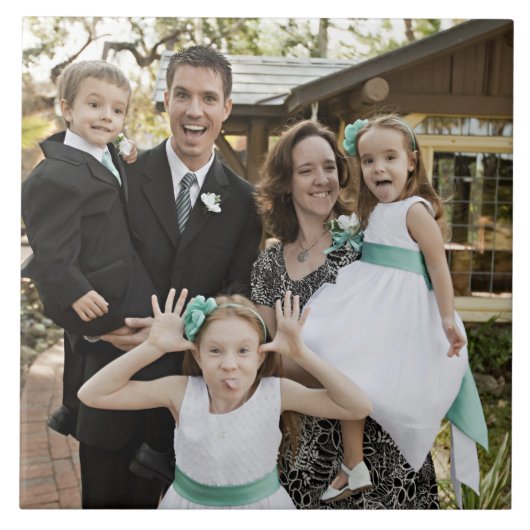 Upload uw fotokeramische tegels tegeltje (Voorkant)