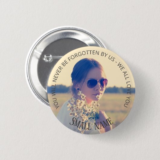 Upload uw fotoknoop ronde button 5,7 cm (Voorkant /achterkant)