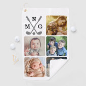 Upload uw fotonaam monogrammed golfhanddoek (Insitu)