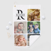 Upload uw fotonaam monogrammed golfhanddoek (Insitu)