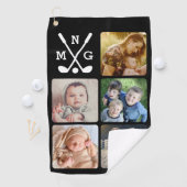 Upload uw fotonaam monogrammed golfhanddoek (Insitu)