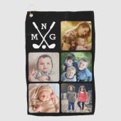 Upload uw fotonaam monogrammed golfhanddoek (Voorkant)