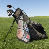 Upload uw fotonaam monogrammed golfhanddoek (Groen)