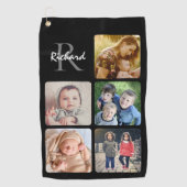 Upload uw fotonaam monogrammed golfhanddoek (Voorkant)