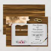 Upload uw foto's kaart (Voorkant / Achterkant)