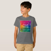 Upload uw fotosjabloon Youth Kinder Boys Online T-shirt (Voorkant volledig)