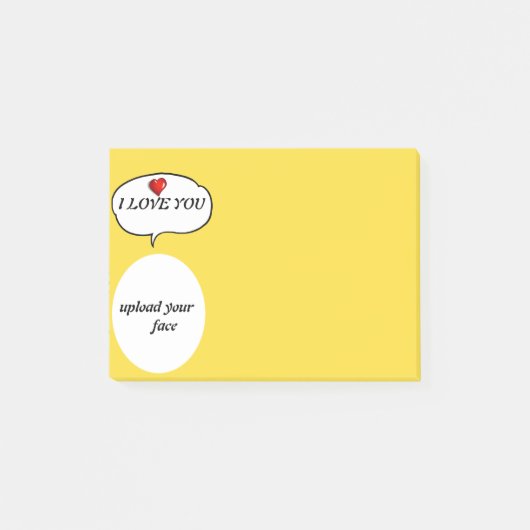 Upload uw gezicht post-it® notes (Voorkant)