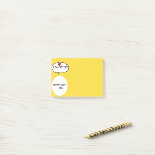 Upload uw gezicht post-it® notes (Op bureau)