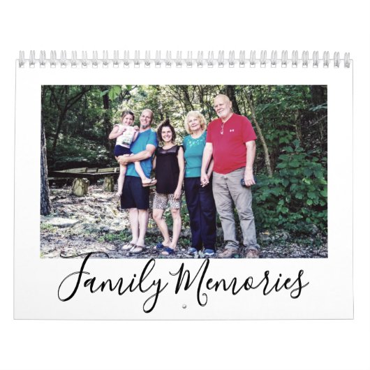 Upload Uw Gezinsfoto Herinneringen Custom 2026 Kalender (Hoes)