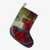 Upload uw kunstwerk | Draai een aangepaste schilde Kleine Kerstsok (Voorkant (Hangend))