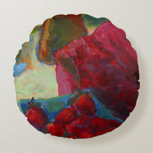 Upload Uw Kunstwerk Maak Aangepaste Schilderij v Rond Kussen