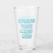 Upload Uw liefdes afbeelding Foto logo Glas (Voorkant)
