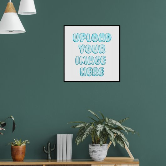 Upload Uw liefdes Afbeelding Foto Logo Poster (Woonkamer 1)