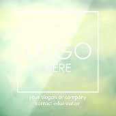 Upload uw Logo bedrijfsmerk Business Custom Raamsticker (Vel 3)