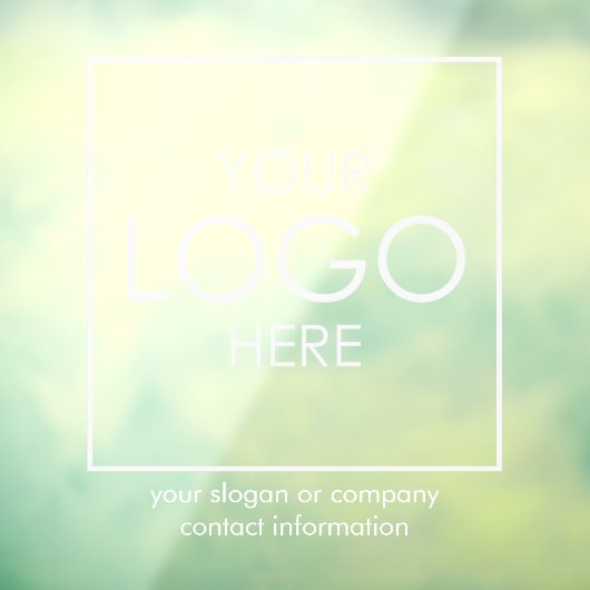 Upload uw Logo bedrijfsmerk Business Custom Raamsticker (Vel 3)