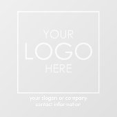 Upload uw Logo bedrijfsmerk Business Custom Raamsticker (Vel)