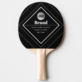 Upload uw logo en aanpasbaar tekst ontwerp tafeltennisbatje