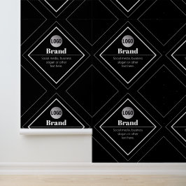 Upload uw logo en aanpasbaar tekstontwerp behang
