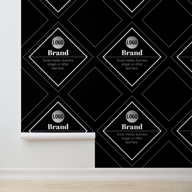Upload uw logo en aanpasbaar tekstontwerp behang (Applicatie)