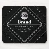Upload uw logo en aanpasbaar tekstontwerp muismat (Voorkant)