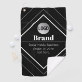 Upload uw logo en aanpasbare tekst ontwerp golfhanddoek (Insitu)