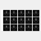 Upload uw logo en aanpasbare tekst | Waterdicht Labels (Vel)