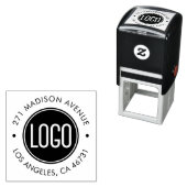 Upload Uw Logo en Adres van het Bedrijf Zelfinktende Stempel (In situ)