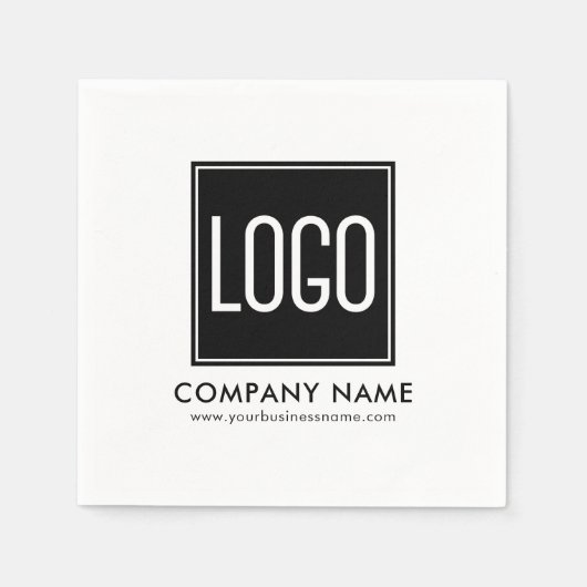 Upload uw Logo en bedrijfsgegevens Servet (Voorkant)