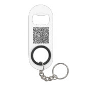 Upload uw logo en QR-code merkpromotie Mini Flessenopener (Achterkant)
