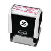 Upload uw logo foto naam adres stempel voorbeeld (Product)