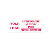 Upload uw logo foto naam adres stempel voorbeeld (Design)