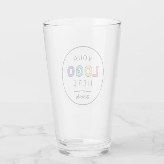 Upload uw logo glas (Achterkant)