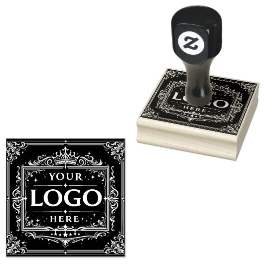 Upload Uw Logo Groot Rubberstempel (Gestempeld)