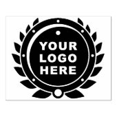 Upload uw Logo, grote ronde zakelijke Logo rubber Rubberstempel (Afrduk)