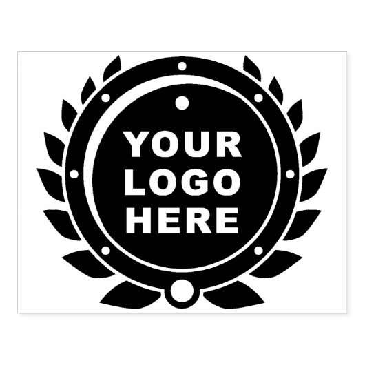 Upload uw Logo, grote ronde zakelijke Logo rubber Rubberstempel (Afrduk)