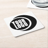 Upload uw logo kartonnen onderzetters (Schuin)