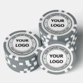Upload uw logo Merk pokerchips Voeg tekstinfo toe (Opstapeling)