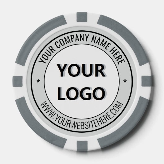 Upload uw logo Merk pokerchips Voeg tekstinfo toe (Voorkant)