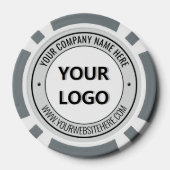 Upload uw logo Merk pokerchips Voeg tekstinfo toe (Achterkant)