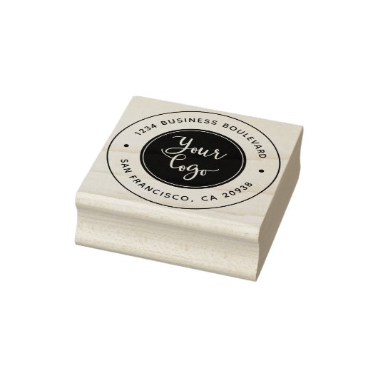 Upload uw Logo | Modern bedrijfsretouradres Rubberstempel (Stempel)