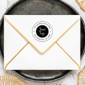 Upload uw Logo | Modern bedrijfsretouradres Rubberstempel