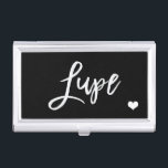 Upload uw logo, naam chique zwarte logo visitekaarthouder<br><div class="desc">Upload uw logo,  naam chique zwarte logo</div>