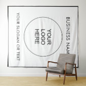 Upload uw Logo naar Verticaal Extra Grote Achtergr Wandkleed (In Situ (horizontaal))