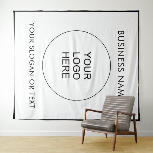 Upload uw Logo naar Verticaal Extra Grote Achtergr Wandkleed (In Situ (horizontaal))