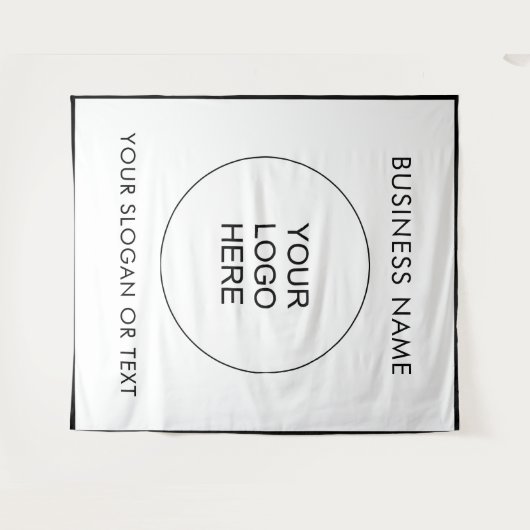 Upload uw Logo naar Verticaal Extra Grote Achtergr Wandkleed (Voorkant (horizontaal))