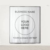 Upload uw Logo naar Verticaal Extra Grote Achtergr Wandkleed (Voorkant)