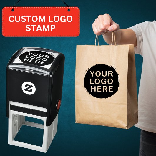 Upload uw logo of afbeelding zelfinktende stempel