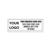 Upload uw logo of foto Adres stempel voorbeeld (Design)